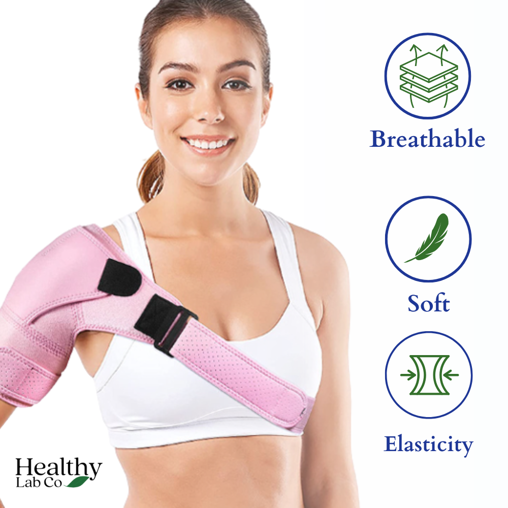 Women's Compression Shoulder Brace (Pink)