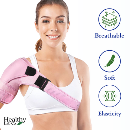 Women's Compression Shoulder Brace (Pink)