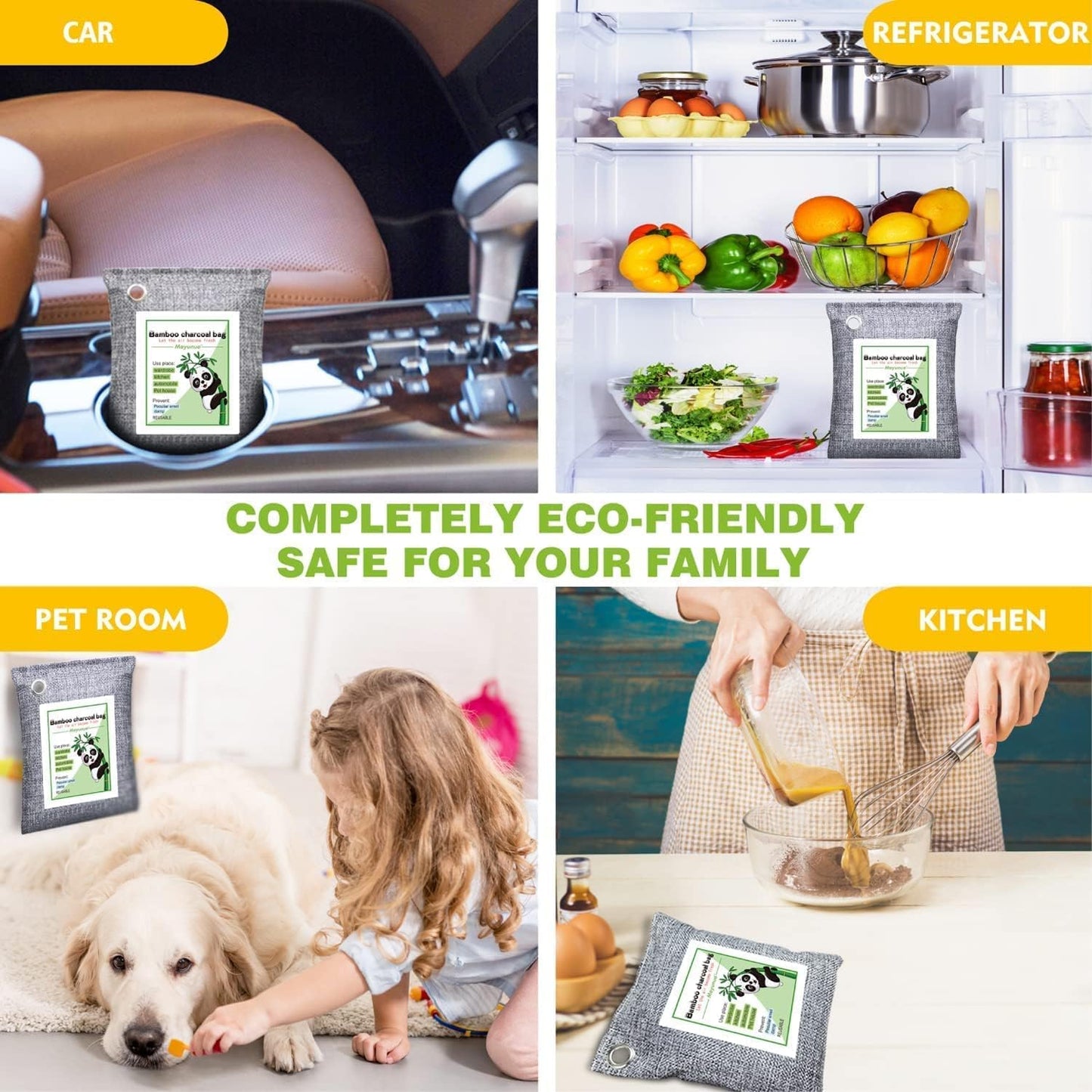 FurFresh Activated Charcoal Purifier (3-Pack)