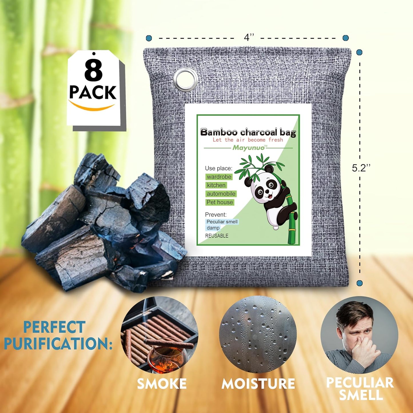 FurFresh Activated Charcoal Purifier (3-Pack)