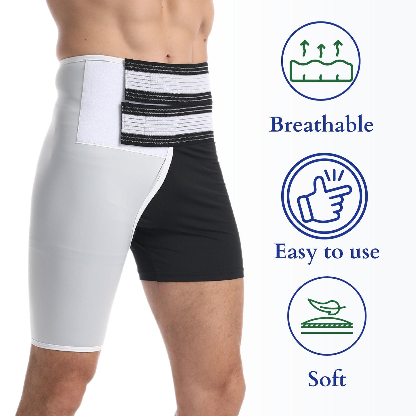 Ortho-Wrap Hip Brace White Design