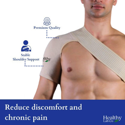 Cream Compression Shoulder Brace