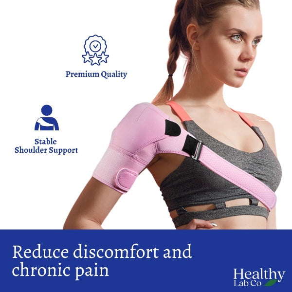 Women's Compression Shoulder Brace (Pink)