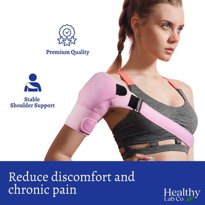 Women's Compression Shoulder Brace (Pink)